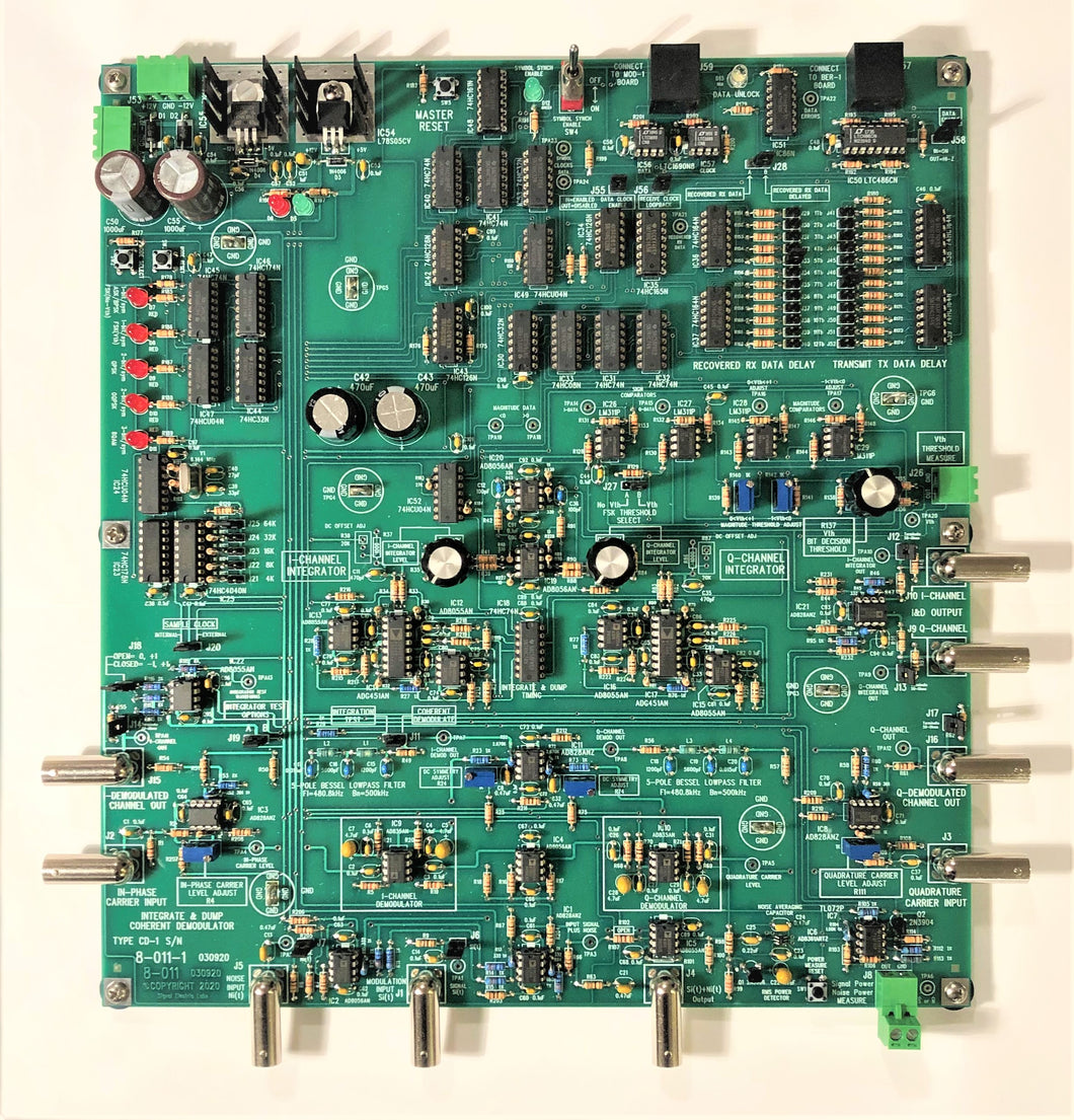 CD-1 COHERENT INTEGRATE AND DUMP DEMODULATOR (Available September)